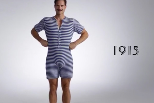 100 ans de maillots de bain pour homme en 3 minutes